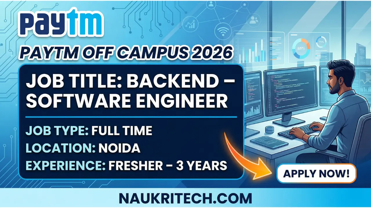 Paytm Off Campus Drive 2026