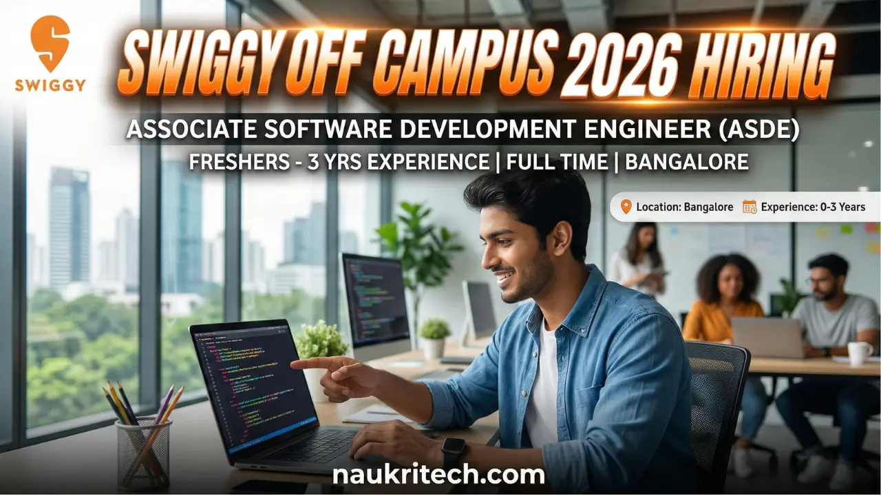 Swiggy Off Campus Drive 2026 – Associate Software Development Engineer (aSDE) | Bangalore
