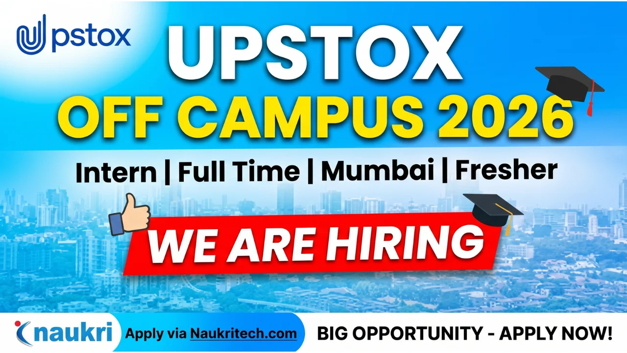 Upstox Off Campus 2026